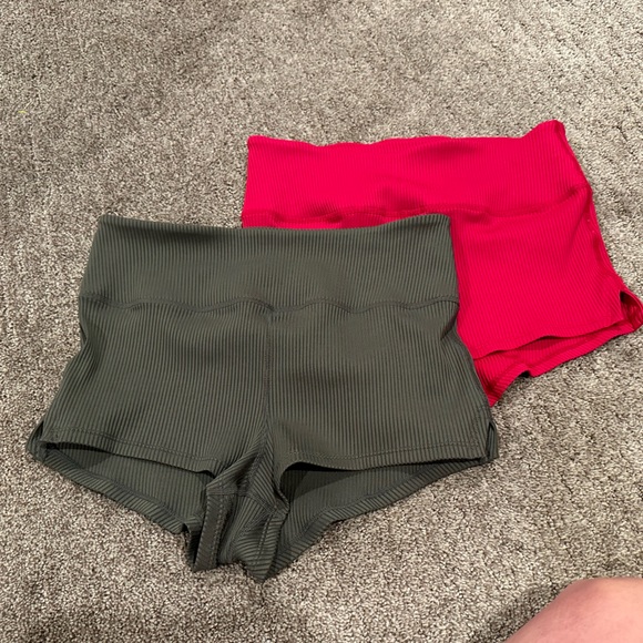 NWOTs: FP Movement by Free People ribbed shorts. Both for $25 - Picture 2 of 7